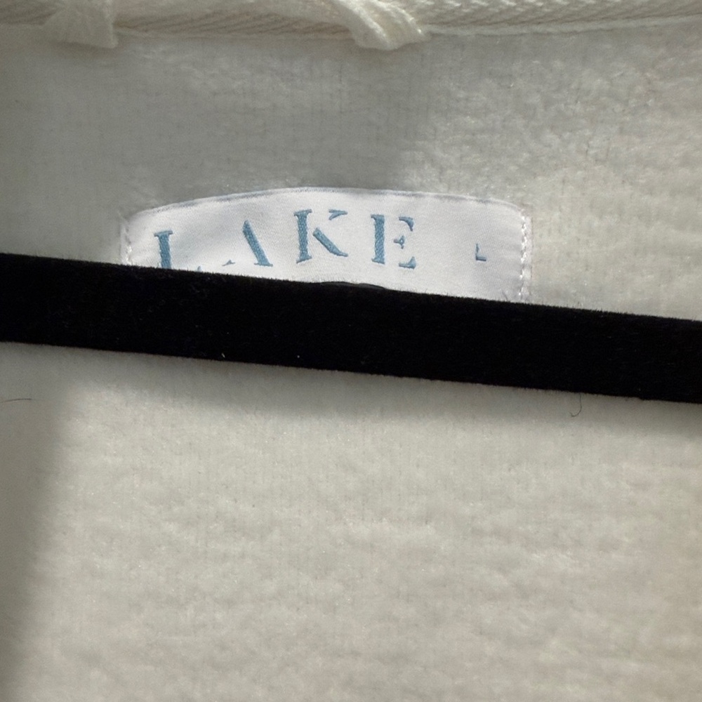 Lake pajamas  Navy White Women's Robe EUC size large - Picture 4 of 10
